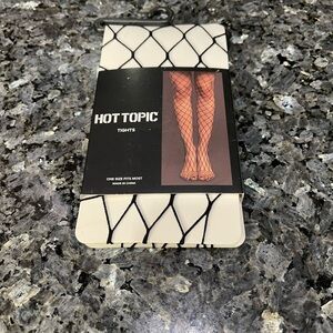 NWT Hot Topic Black Fishnet Tights One Size Fits Most